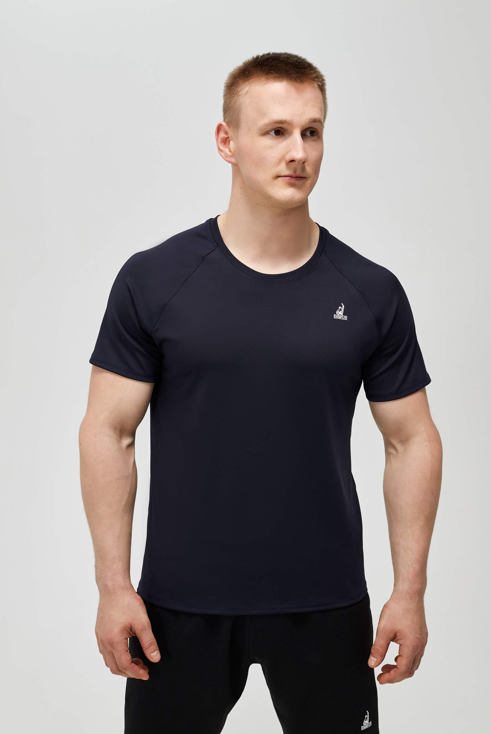 Футболка мужская реглан CHAMP Reglan Темно-синяя