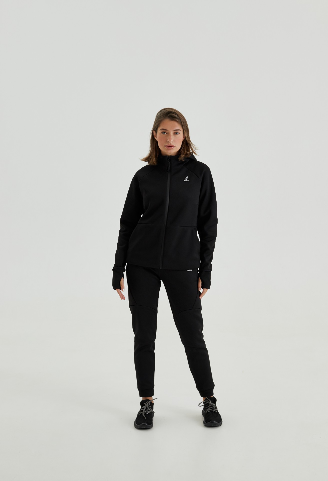 Кофта утепленная женская с капюшоном CHAMP Hoodie Черная