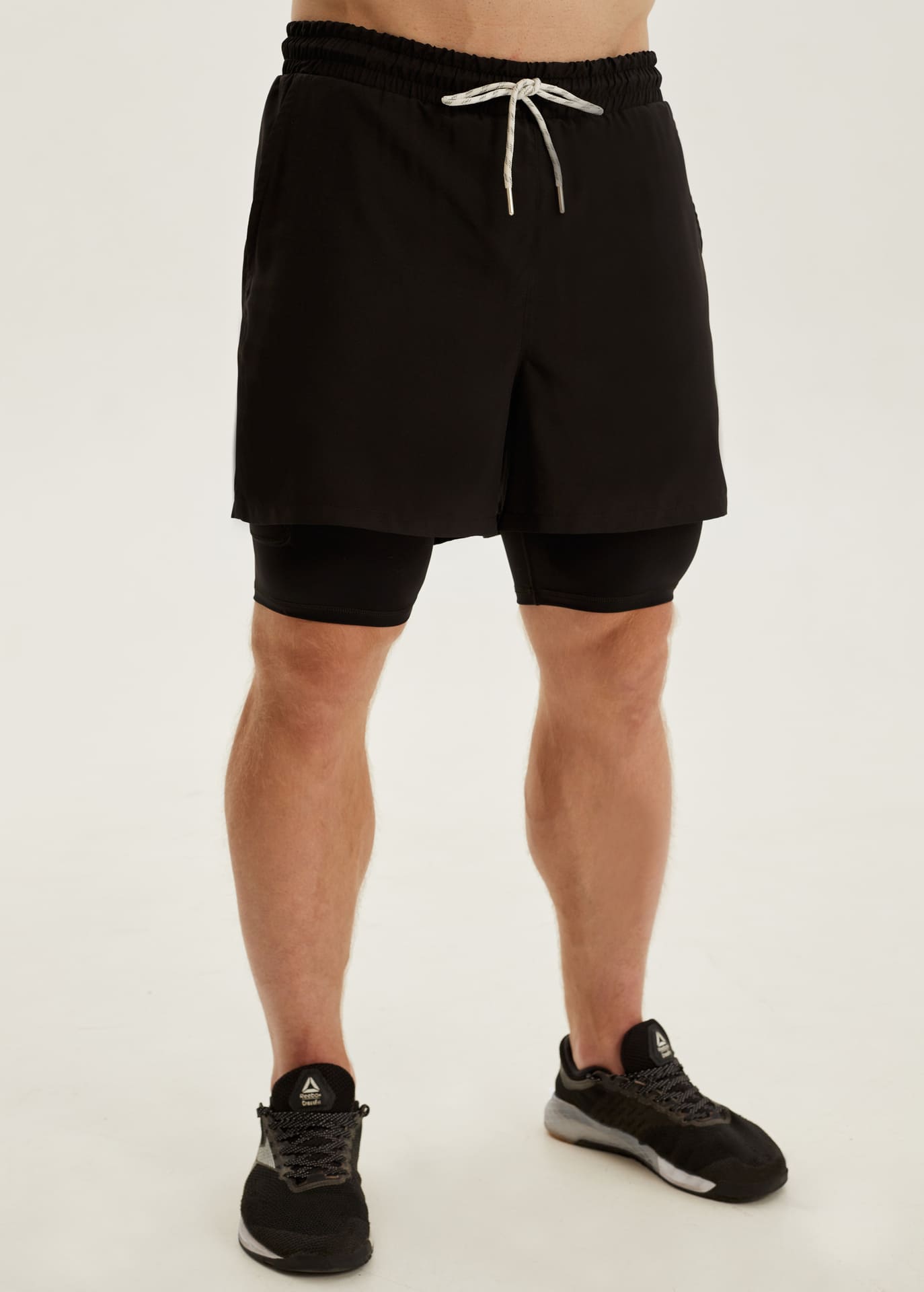 Шорты Двухслойные мужские CHAMP Shorts PRO Черные
