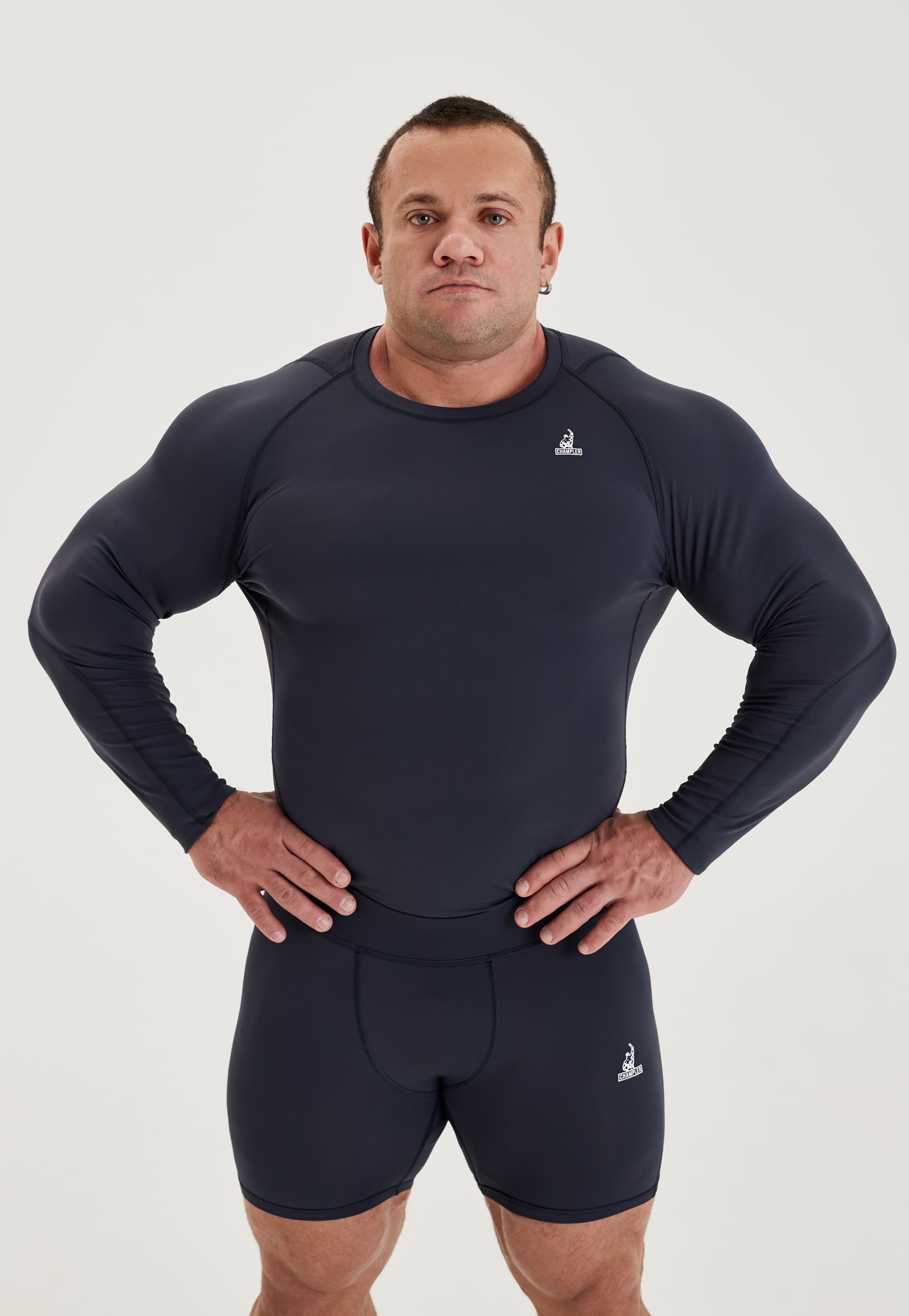 Компрессионный Рашгард Мужской CHAMP Rashguard Long Синий