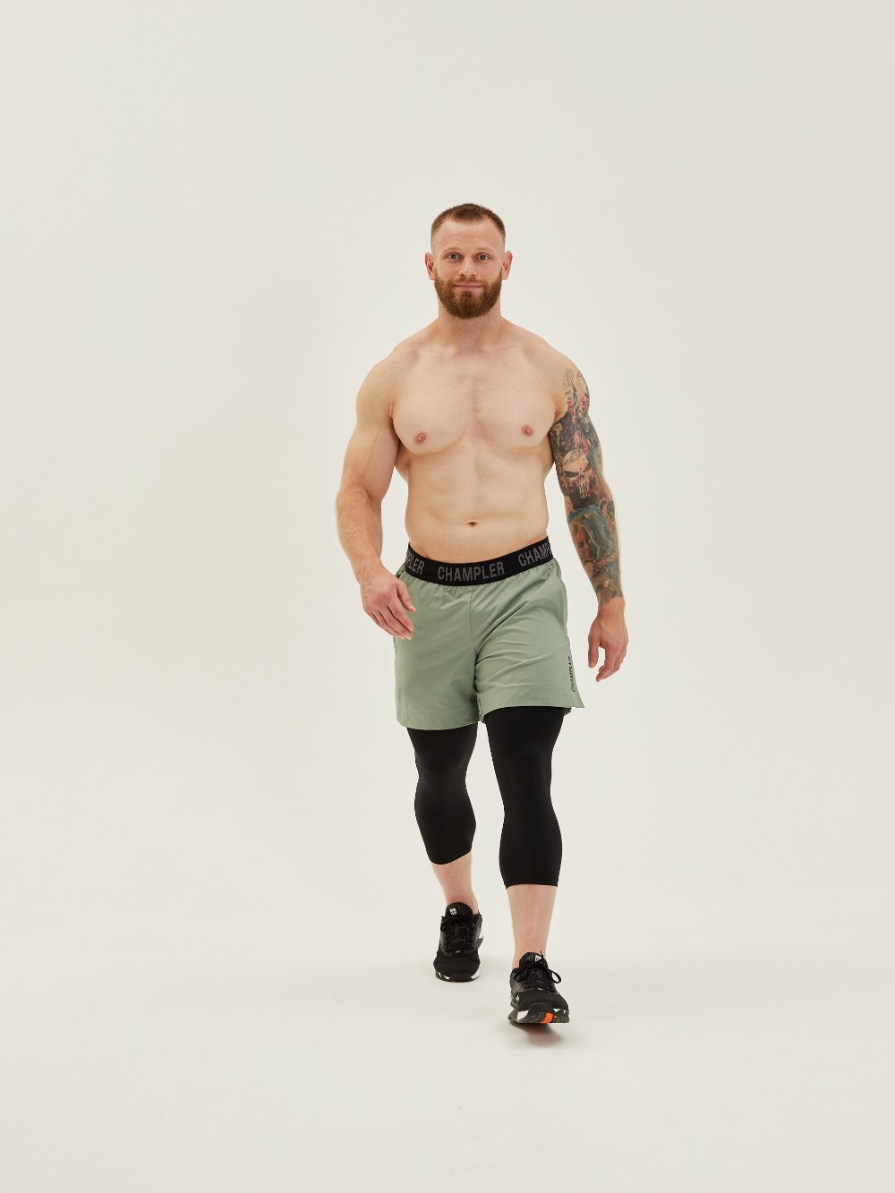 Шорты Двухслойные мужские CHAMP WORKOUT2 Оливия