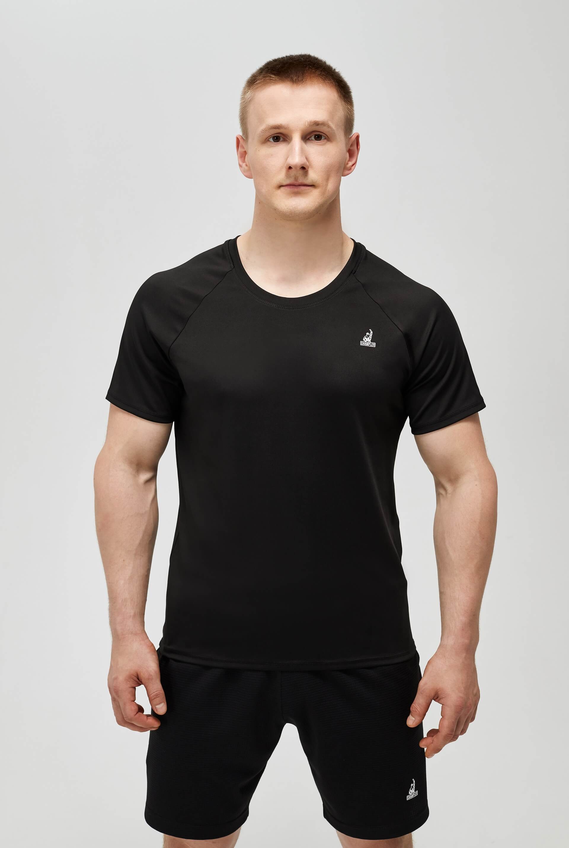 Футболка мужская реглан CHAMP Reglan Черная