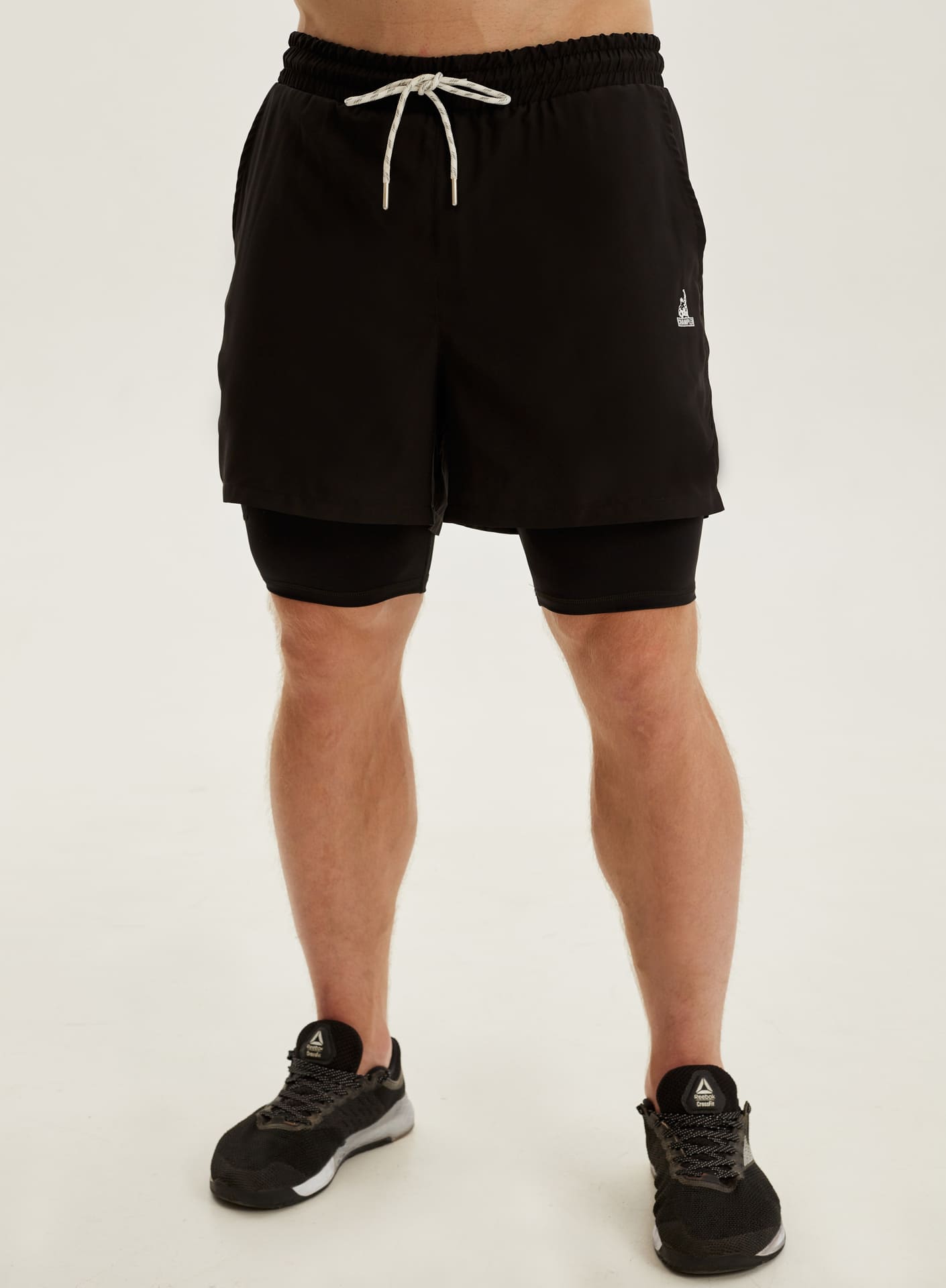 Шорты Двухслойные мужские CHAMP Shorts PRO Черные