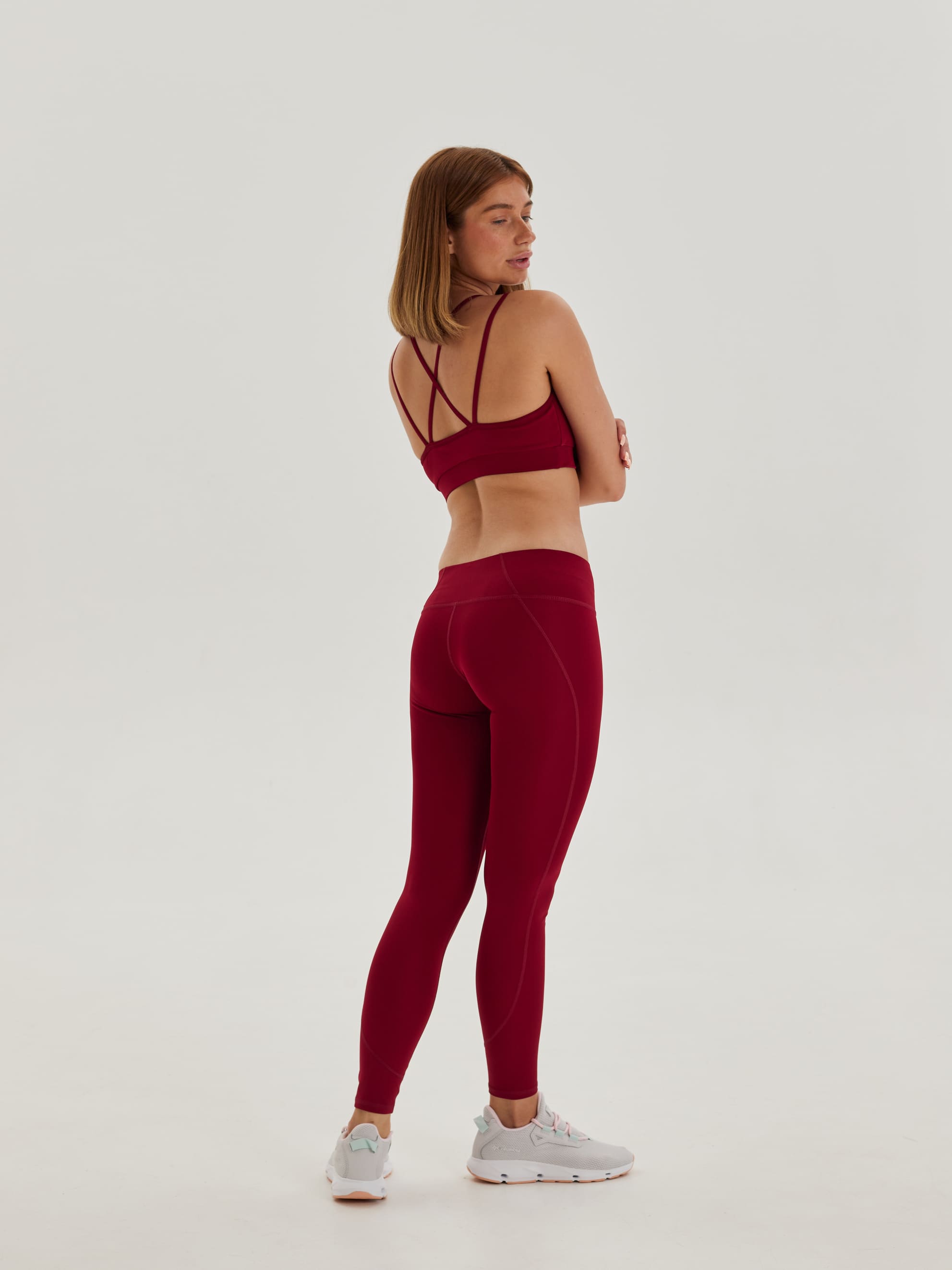 Легинсы низкой посадки женские CHAMP 2FIT Бордо