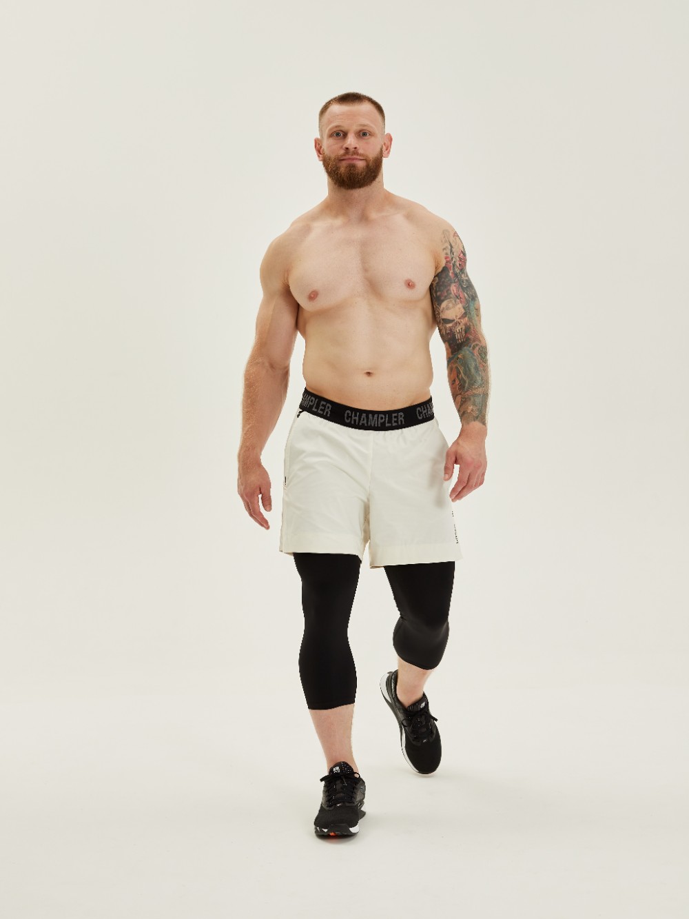 Шорты Двухслойные мужские CHAMP WORKOUT2 Айвори