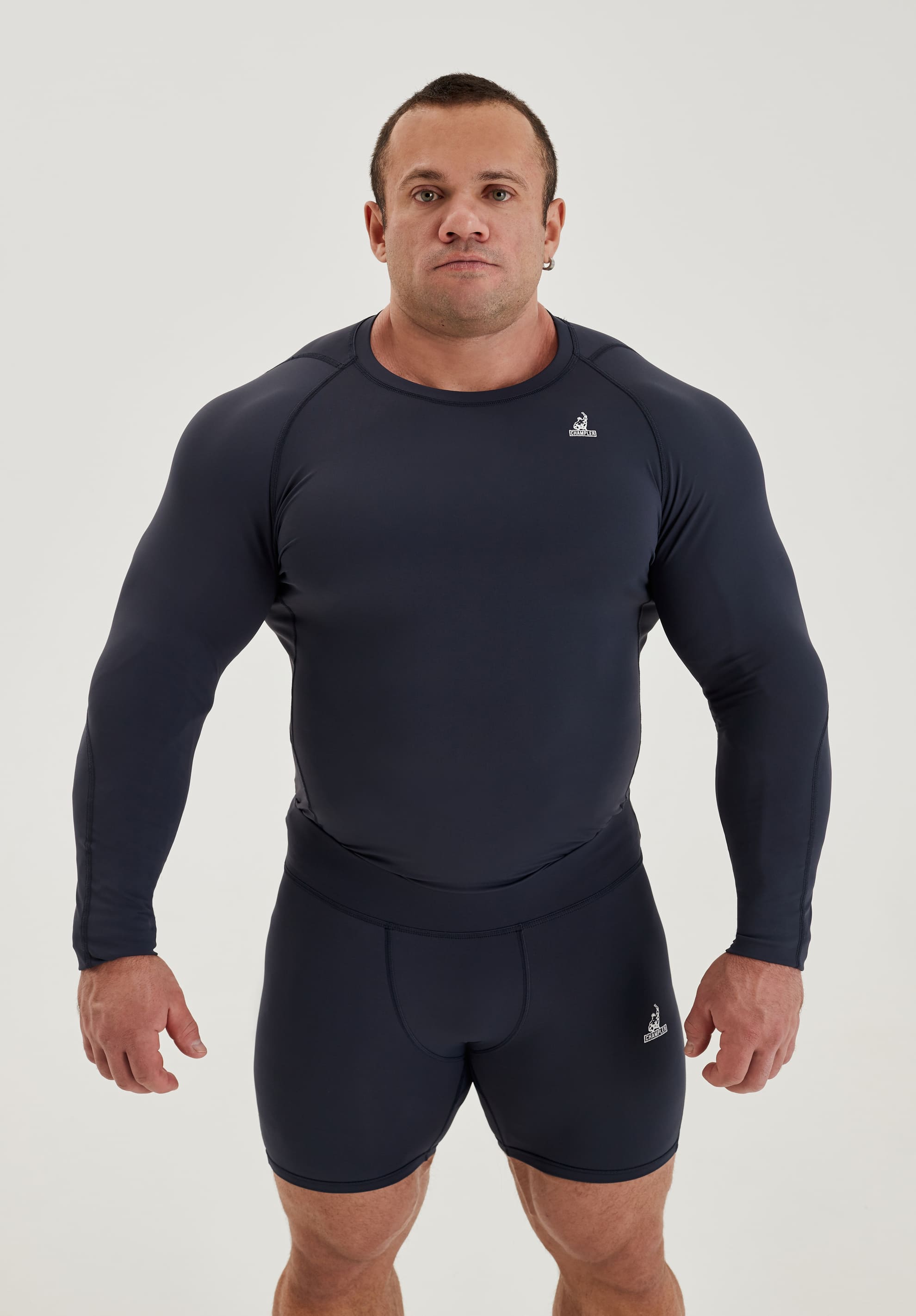 Компрессионный Рашгард Мужской CHAMP Rashguard Long Синий