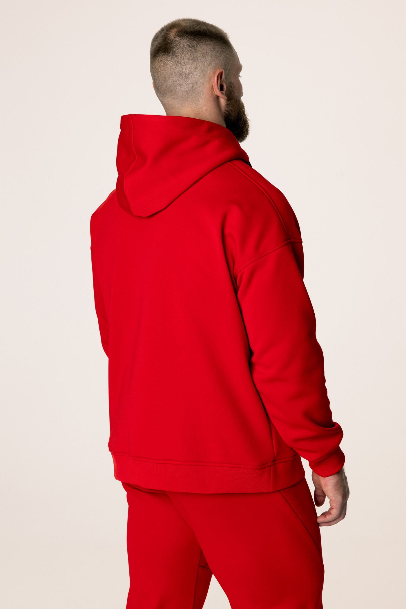 Кофта утепленная мужские с капюшоном CHAMP 2Hoodie Красная