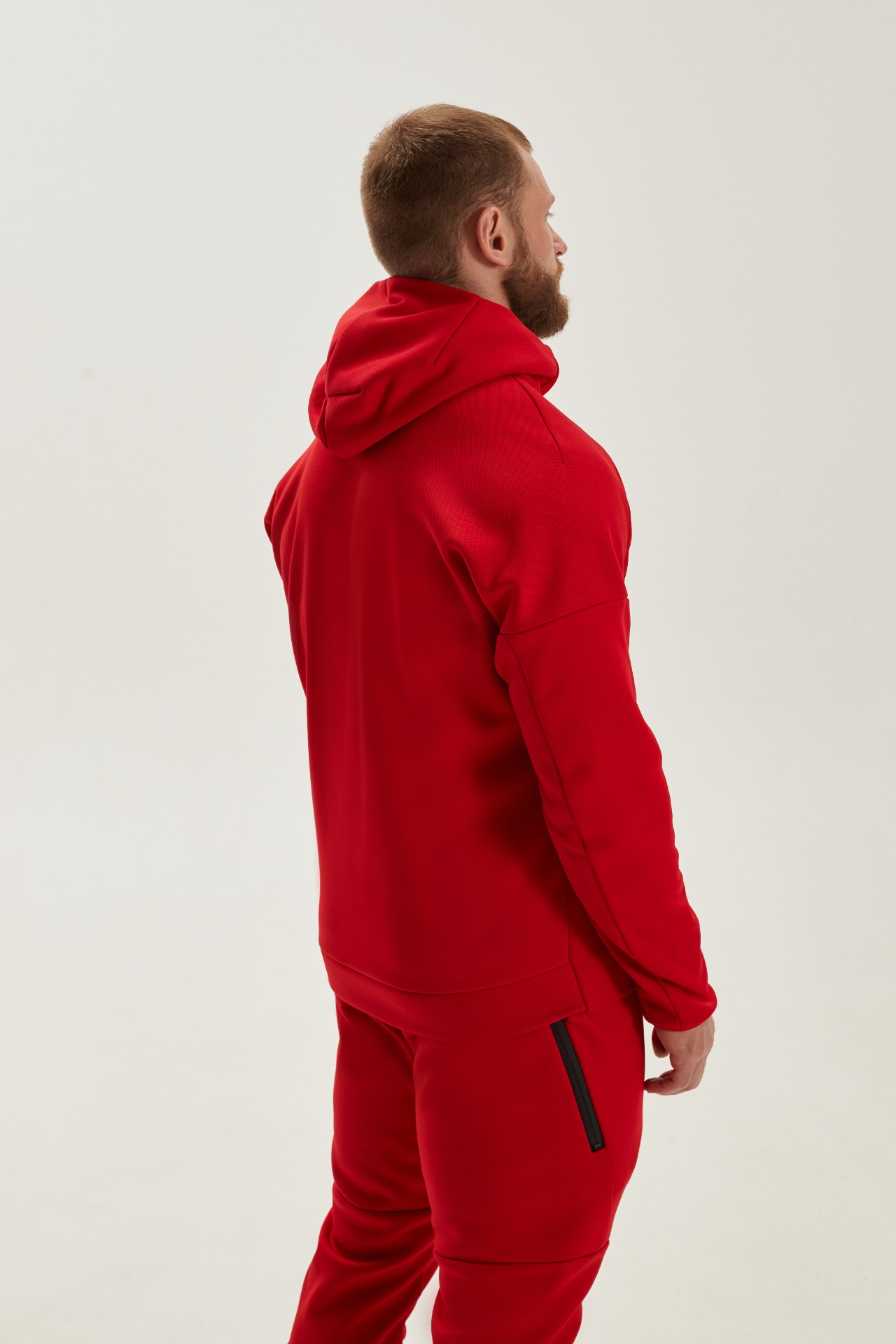 Кофта с капюшоном утепленная мужская CHAMP Hoodie Красная