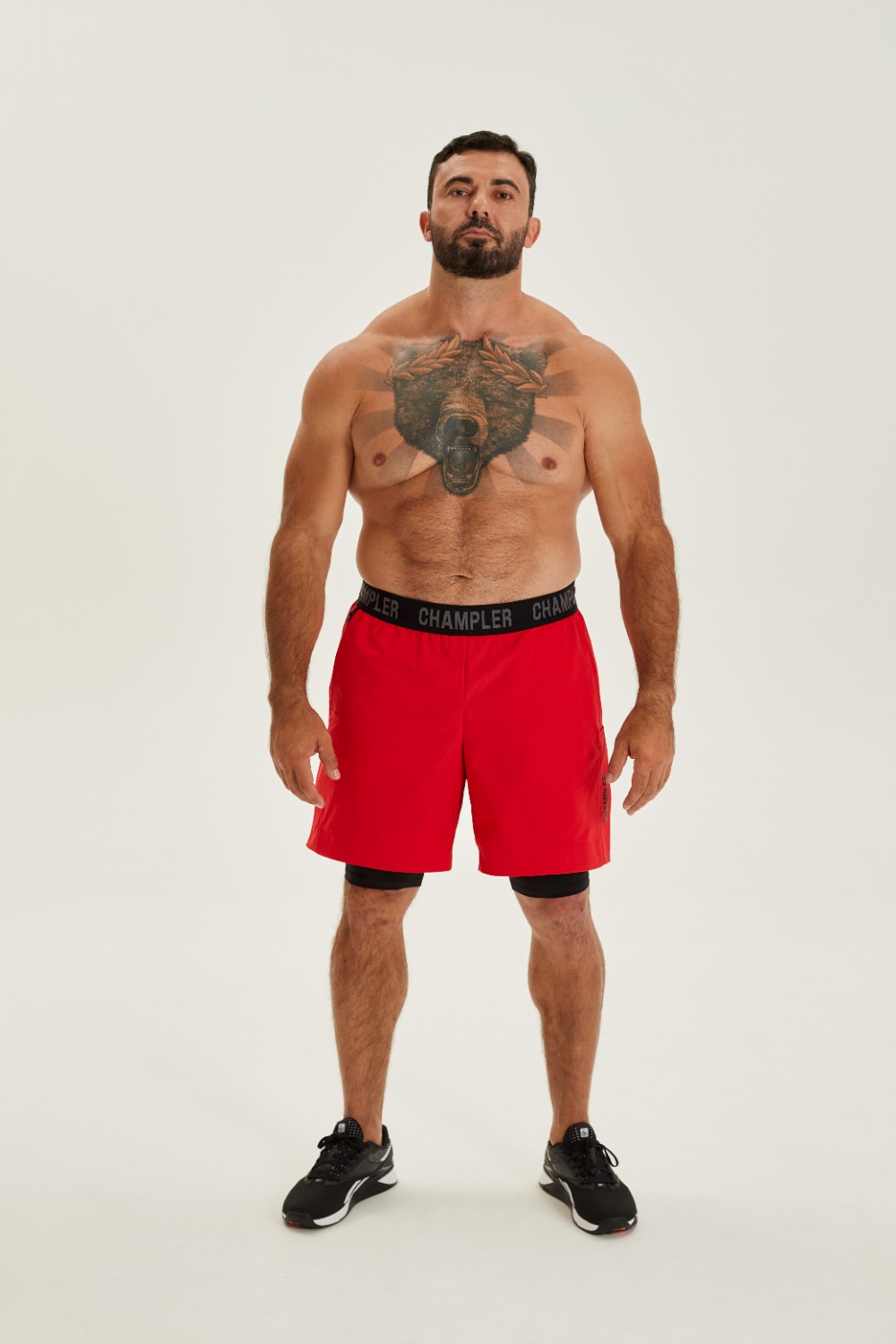 Шорты Двухслойные мужские CHAMP WORKOUT Красные