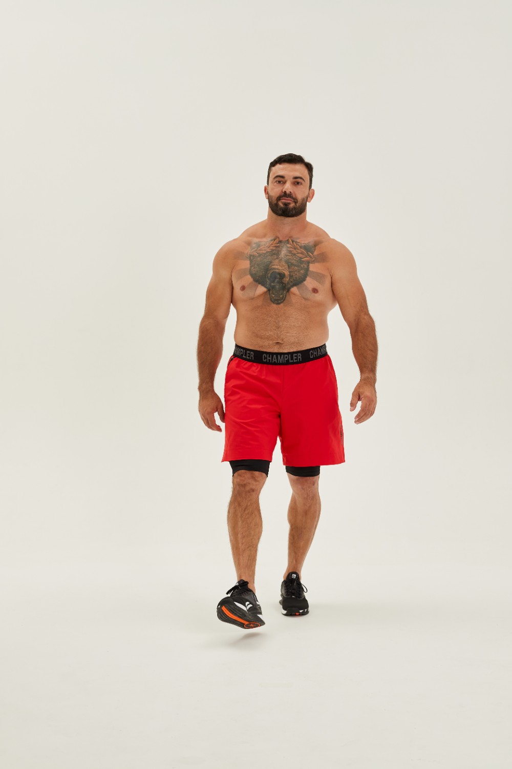 Шорты Двухслойные мужские CHAMP WORKOUT Красные
