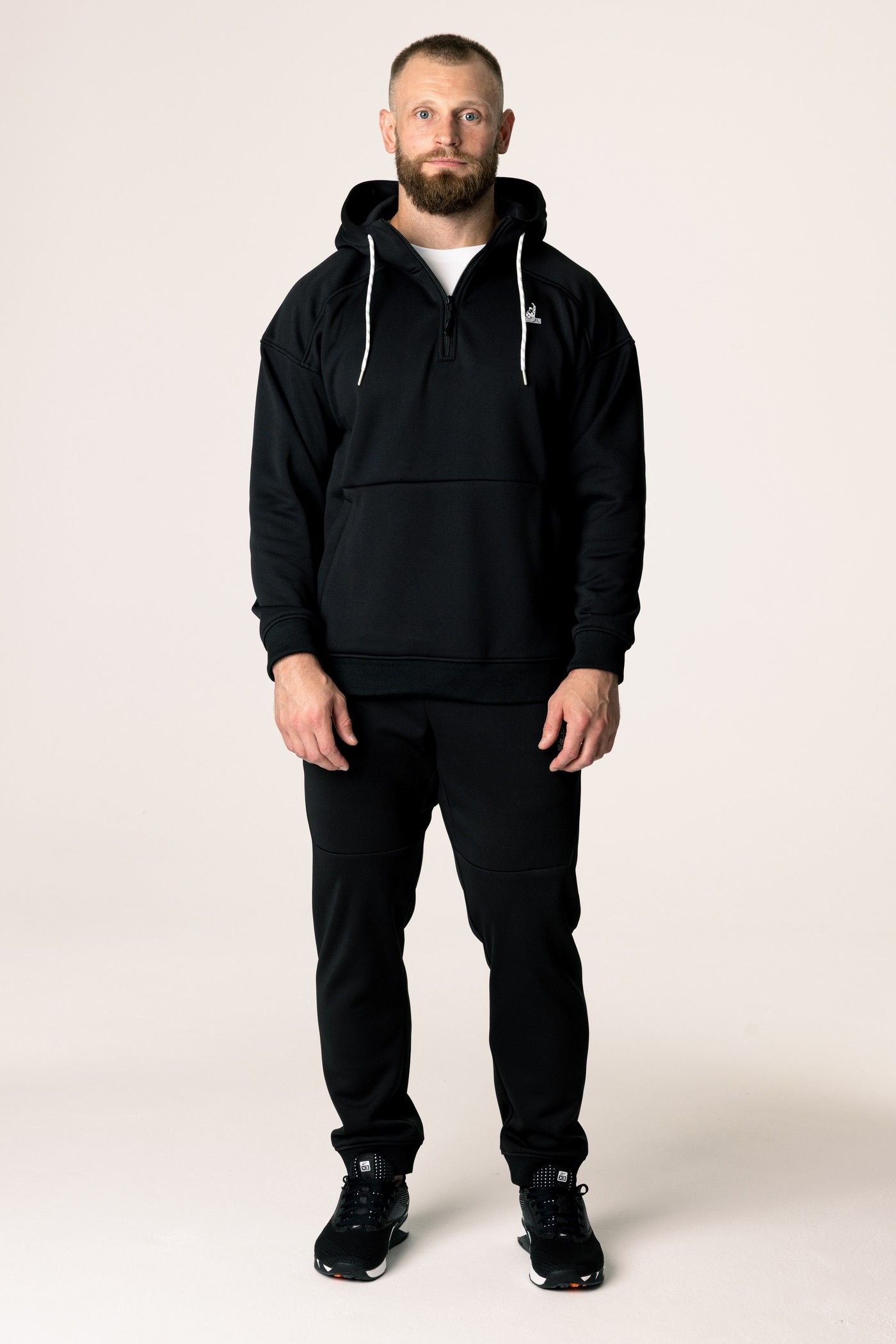 Кофта утепленная мужские с капюшоном CHAMP 2Hoodie Черная