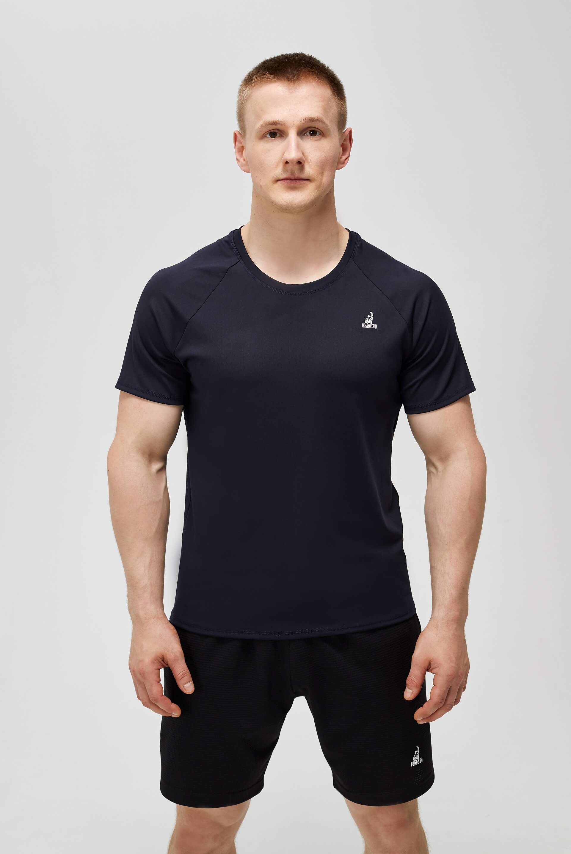 Футболка мужская реглан CHAMP Reglan Темно-синяя