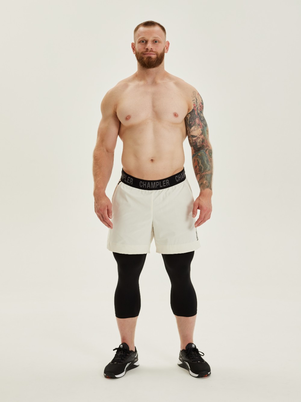 Шорты Двухслойные мужские CHAMP WORKOUT2 Айвори