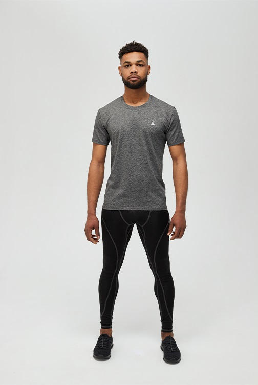 Футболка мужская втачной рукав CHAMP Fitting Sleeve Серая
