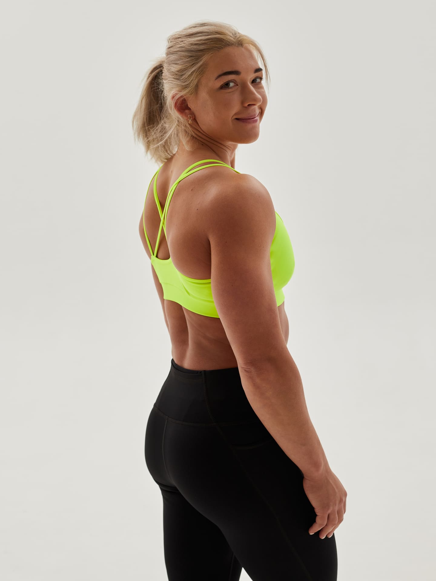 Топ женский CHAMP Crop Top Желтый Неон