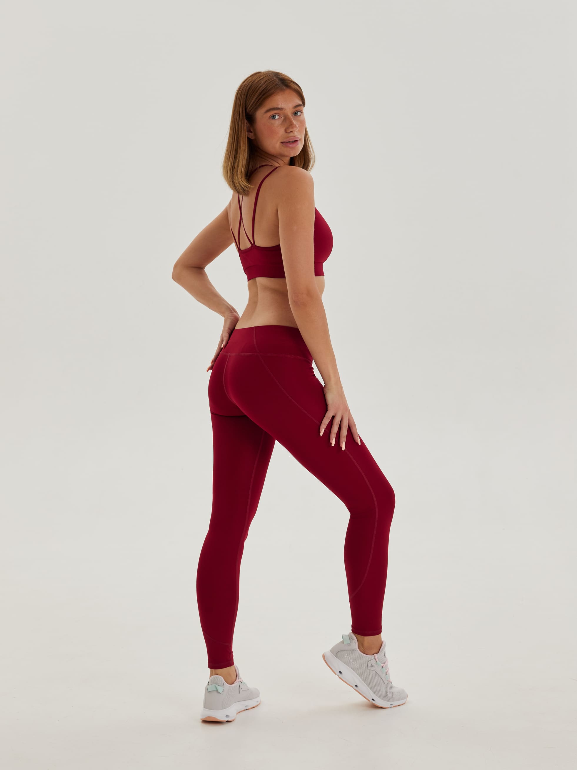 Легинсы низкой посадки женские CHAMP 2FIT Бордо