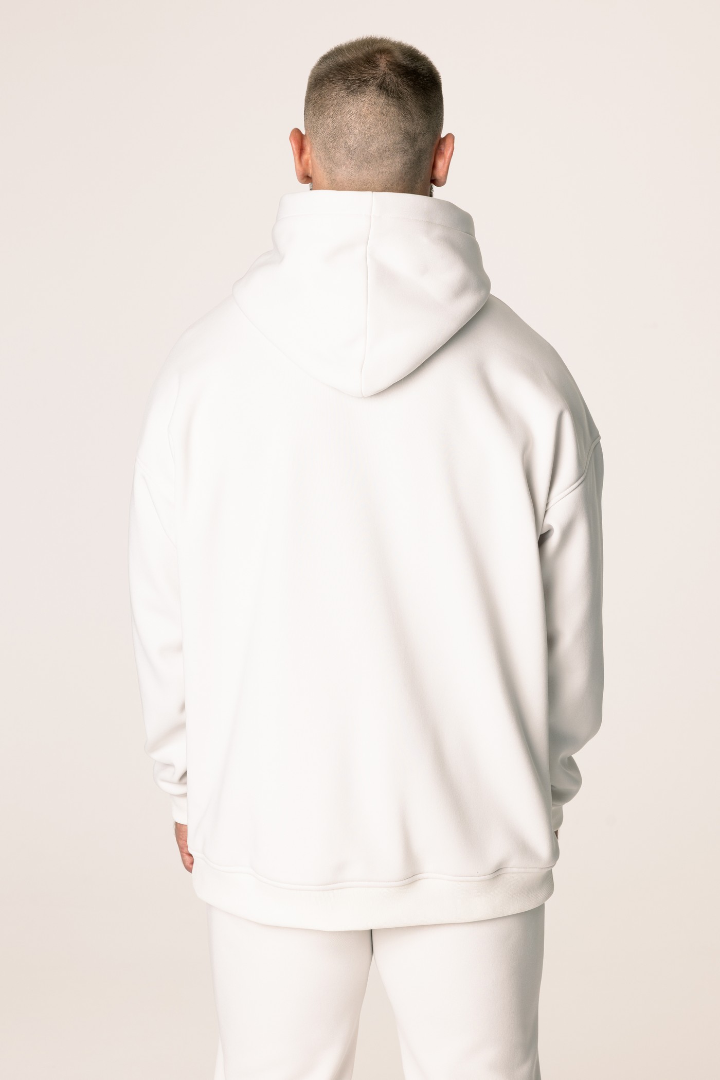 Кофта утепленная мужские с капюшоном CHAMP Hoodie OVERSIZE Айвори